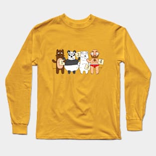 Bear Line-up Long Sleeve T-Shirt